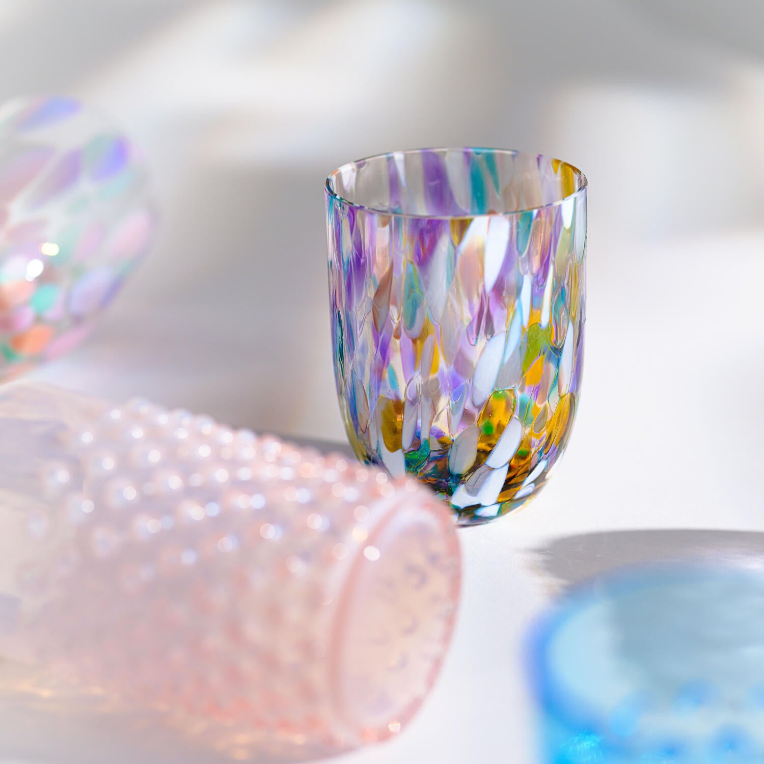 Splash tumbler glas - multi